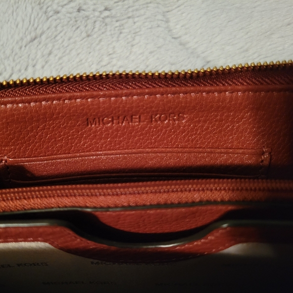 Michael Kors Double Zip Brown Jet Set Large Continental Leather Wallet - Picture 5 of 12